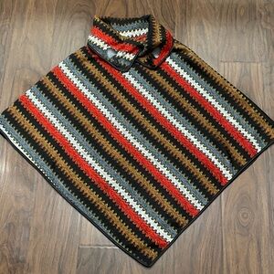 Mad Style Striped Poncho